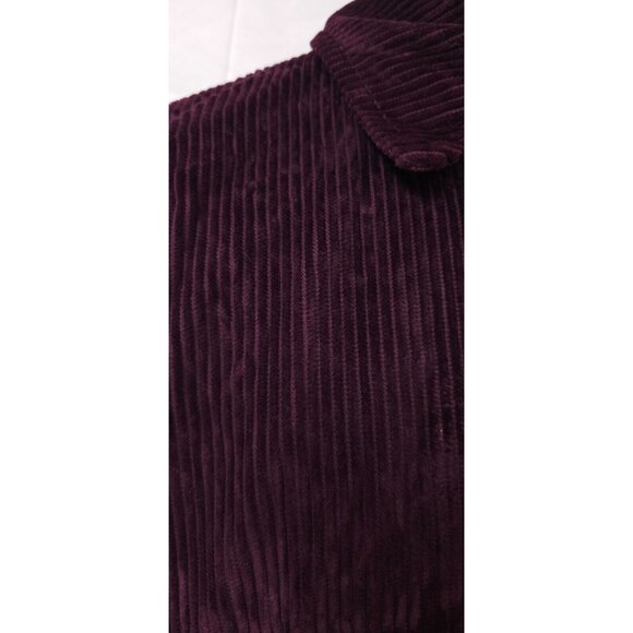 Eddie Bauer Womens XXL Purple Corduroy Lined Heavy Button Up Chore Barn Jacket - Picture 4 of 10